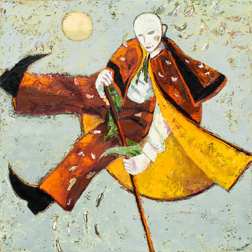 "Karneval", Öl/LW, 100x100, 2014