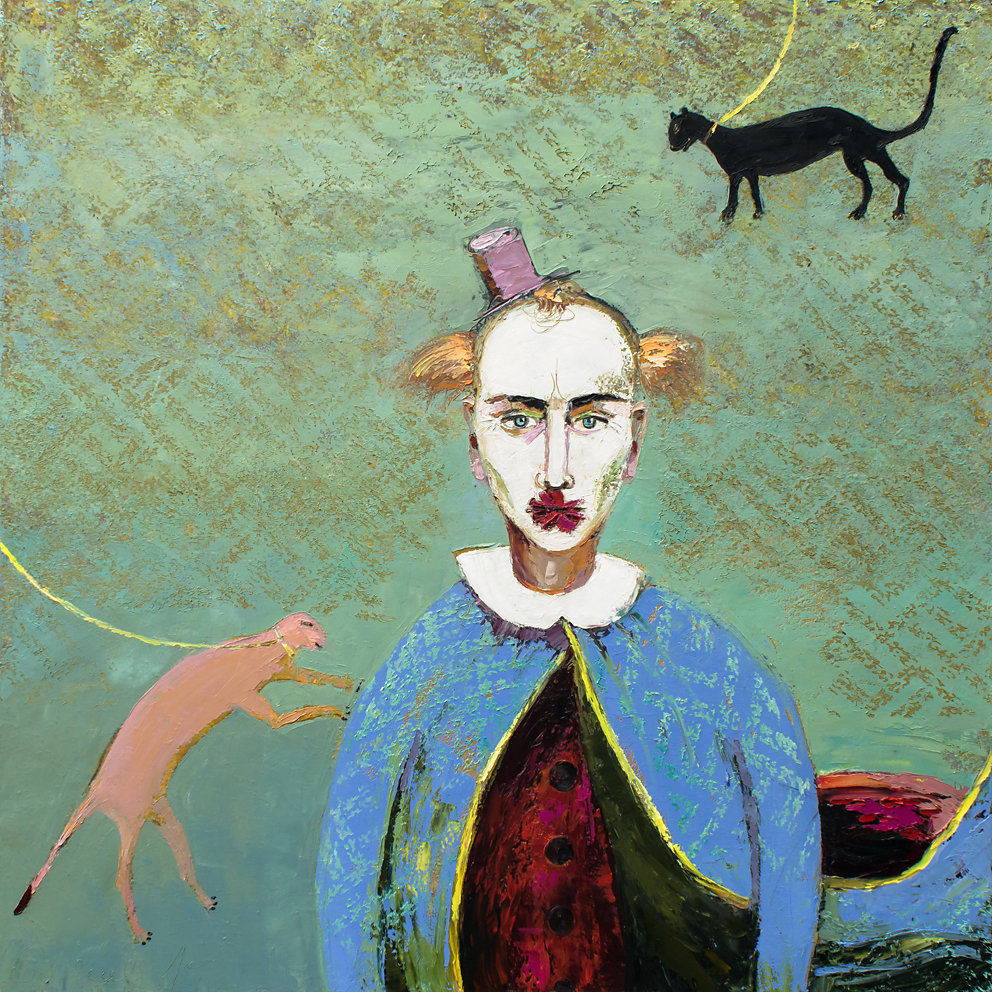 "Oh mein Papa", Öl/LW, 100x100, 2015