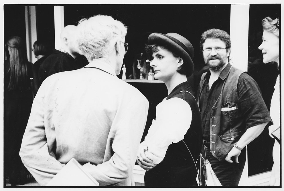 Eröffnung Kunstsalon Volksbühne "Neue Deutsche Räume" mit Hannes Schwenger, H.H. Grimmling und Kerstin Rossbander, Berlin / © I. Seidel