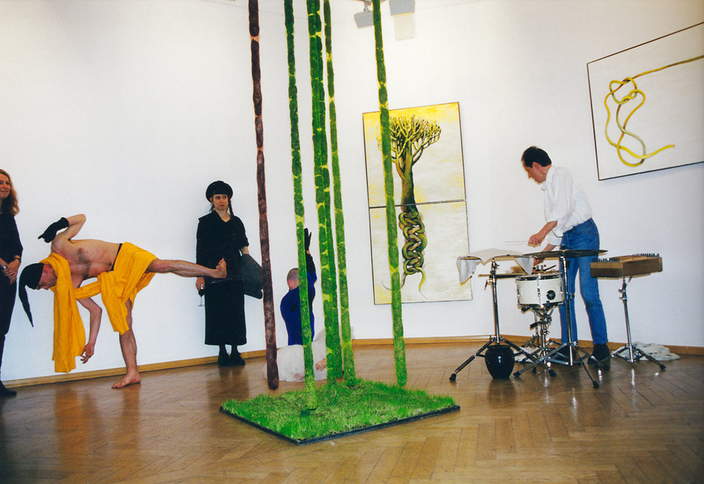 Galerie Pankow, Performance mit Fine, Lole und Simon Jakob Drees "Reservate", 2000
