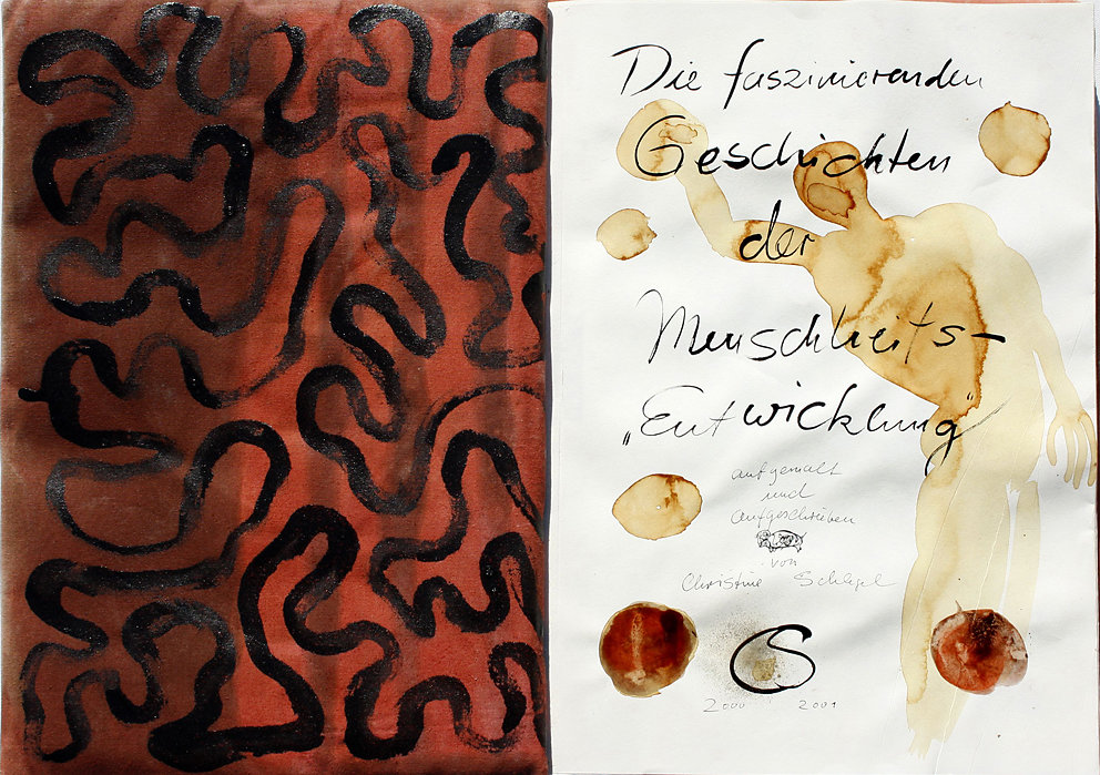 Hand-Arbeits-Buch „Die faszinierenden Geschichten der Menschheitsentwicklung“, 2000/2001 (im Kupferstichkabinett, Dresden)