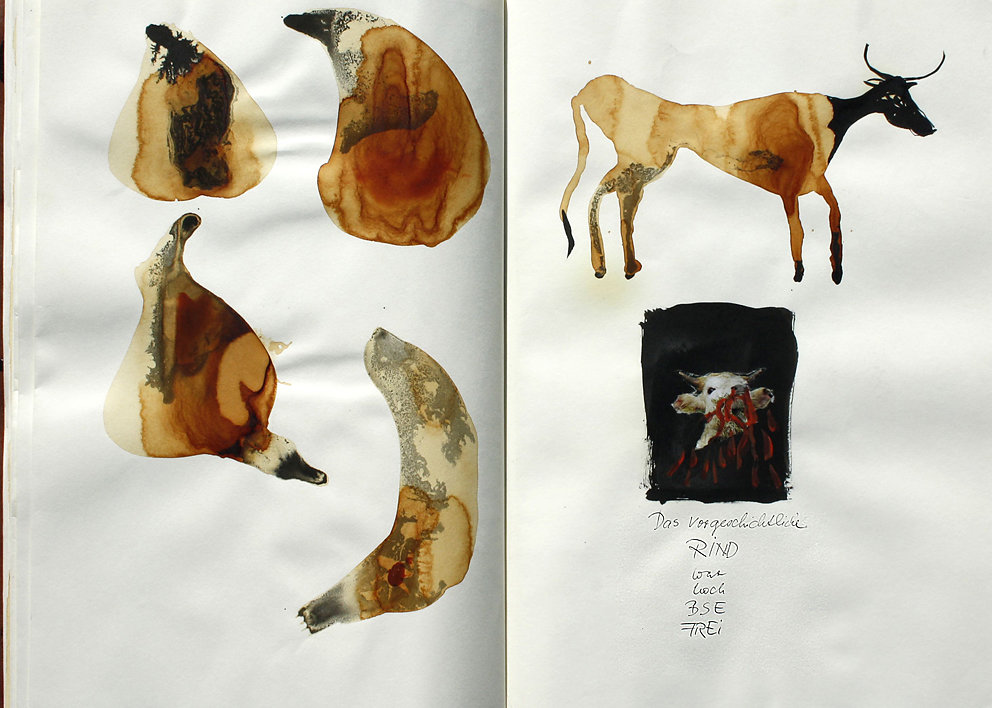 Hand-Arbeits-Buch „Die faszinierenden Geschichten der Menschheitsentwicklung“, 2000/2001 (im Kupferstichkabinett, Dresden)